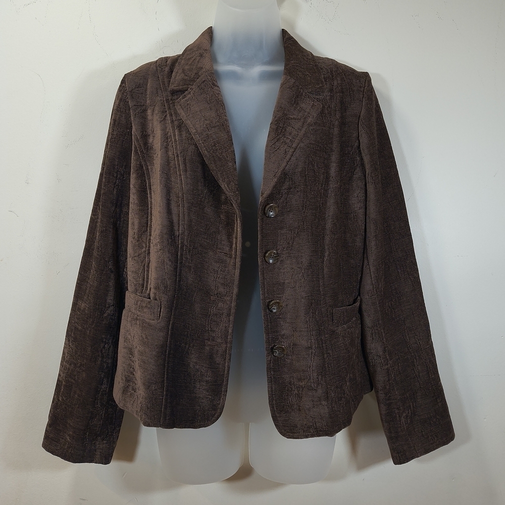 Croft And Barrow Women's Brown Blazer Jacket , Size 10